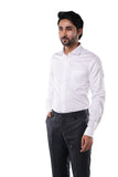 100% Cotton Signature Arrow Dobby White Formal Shirt