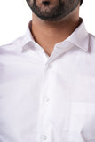100% Cotton Signature Arrow Dobby White Formal Shirt