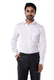 100% Cotton Luxe Pixel Dobby White Formal Shirt
