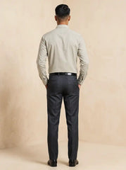 Almond Beige Fil-a-Fil Formal Shirt