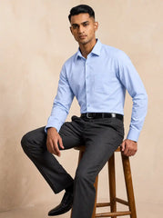 Ocean Blue Fil-a-Fil Formal Shirt