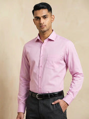 Blush Pink Fil-a-Fil Formal Shirt