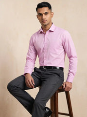 Blush Pink Fil-a-Fil Formal Shirt