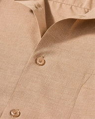 Rustic Beige Fil-a-Fil Formal Shirt