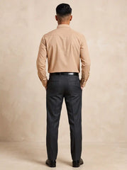 Rustic Beige Fil-a-Fil Formal Shirt
