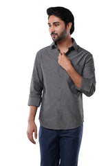 Graphite Black Oxford Casual Shirt
