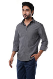 100% Cotton Oxford Signature Graphite Black Casual Shirt