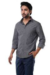 Graphite Black Oxford Casual Shirt