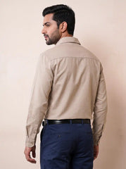 Desert Beige Oxford Casual Shirt