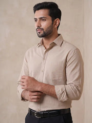 Desert Beige Oxford Casual Shirt