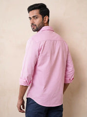 Rose Mist Oxford Casual Shirt