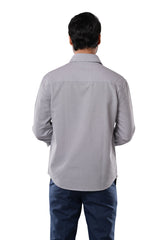 Steel Grey Oxford Casual Shirt