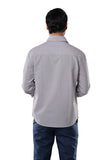 100% Cotton Oxford Signature Steel Grey Casual Shirt