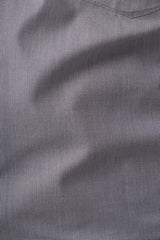 Charcoal Grey 80% Poly 20% Cotton Full Sleeve Formal Shirt for Men | Tangible Refined Micro Checks Classic Fit Shirt