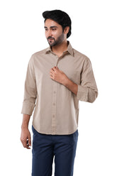 100% Slub Cotton Heritage Sand Dune Casual Shirt