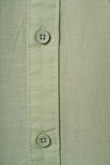 Sage Mist Slub Cotton Casual Shirt