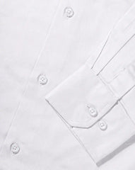 Pearl White Stretch Cotton Formal Shirt