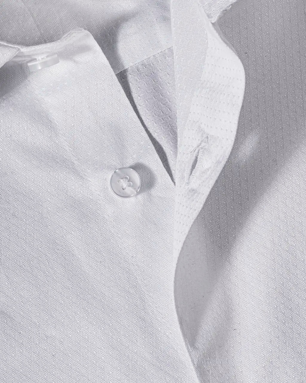 Prestige White Arrow Dobby Formal Shirt