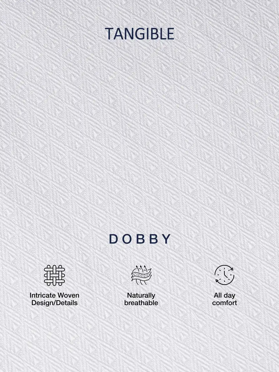 Prestige White Arrow Dobby Formal Shirt