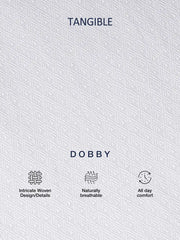 Prestige White Arrow Dobby Formal Shirt