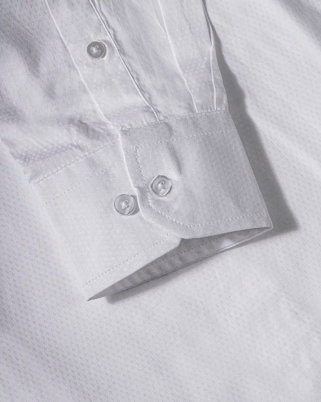 Pristine White Diamond Dobby Formal Shirt