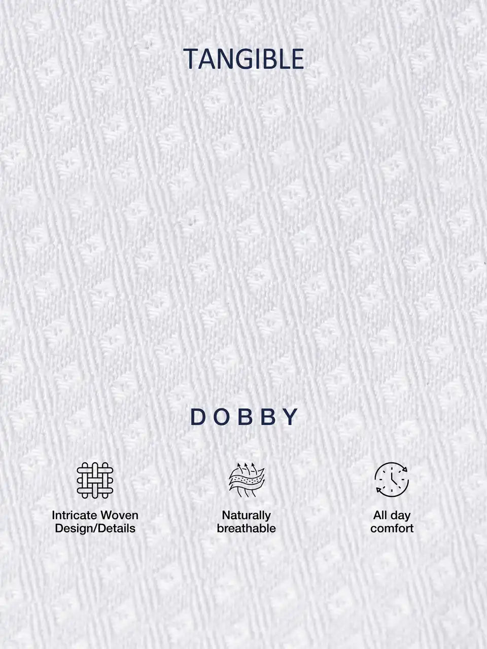 Pristine White Diamond Dobby Formal Shirt