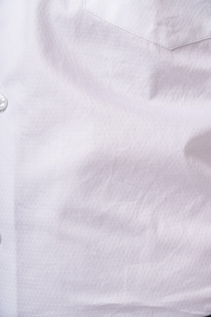 100% Cotton Signature Arrow Dobby White Formal Shirt