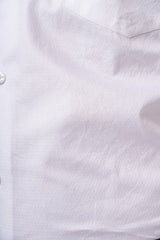 100% Cotton White Dobby Formal Shirt for Men | Tangible Signature Arrow Texture Classic Fit