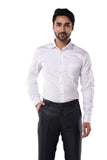 100% Cotton Signature Arrow Dobby White Formal Shirt