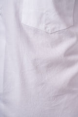 White 100% Cotton Pixel Dobby Formal Shirt for Men | Tangible Luxe Texture Classic Fit