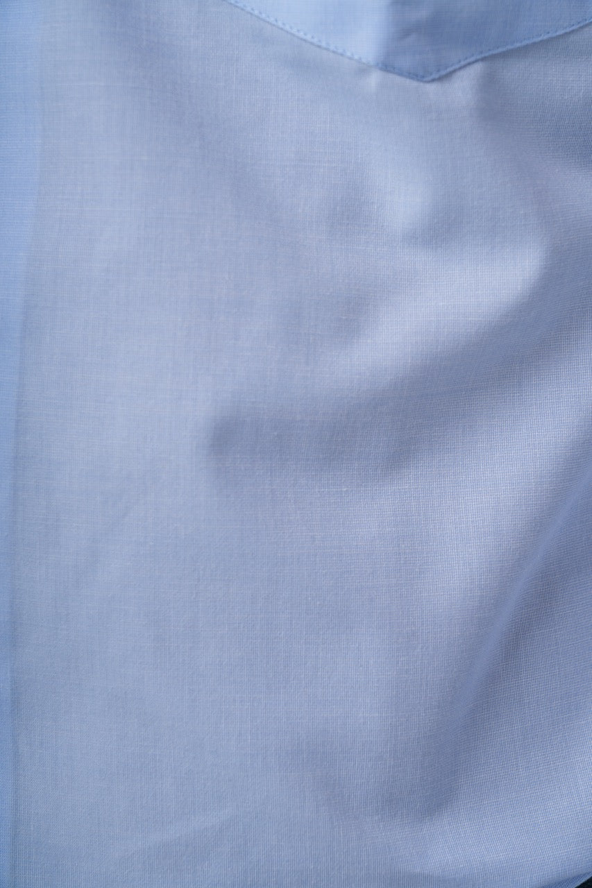 Ocean Blue 72% Poly 28% Cotton Formal Shirt for Men | Executive Fil-a-Fil Long Sleeve Classic Fit