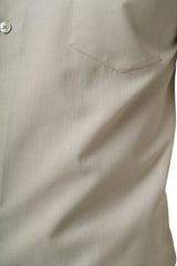 Almond Beige 72% Poly 28% Cotton Formal Shirt for Men | Tangible Executive Fil-a-Fil Long Sleeve Classic Fit