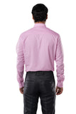 Poly Cotton Fil-a-fil Executive Blush Pink Formal Shirt