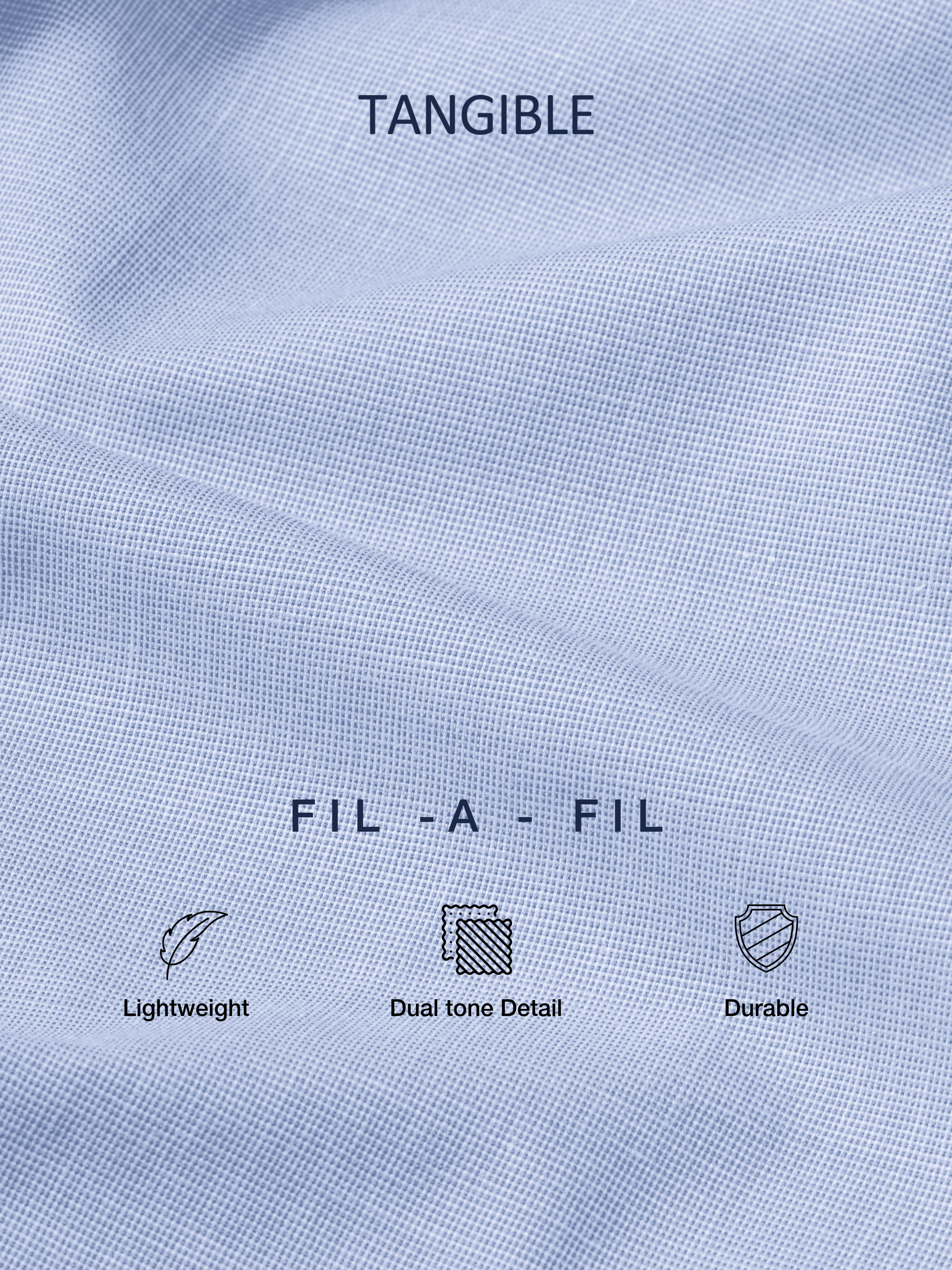 Ocean Blue Fil-a-Fil Formal Shirt