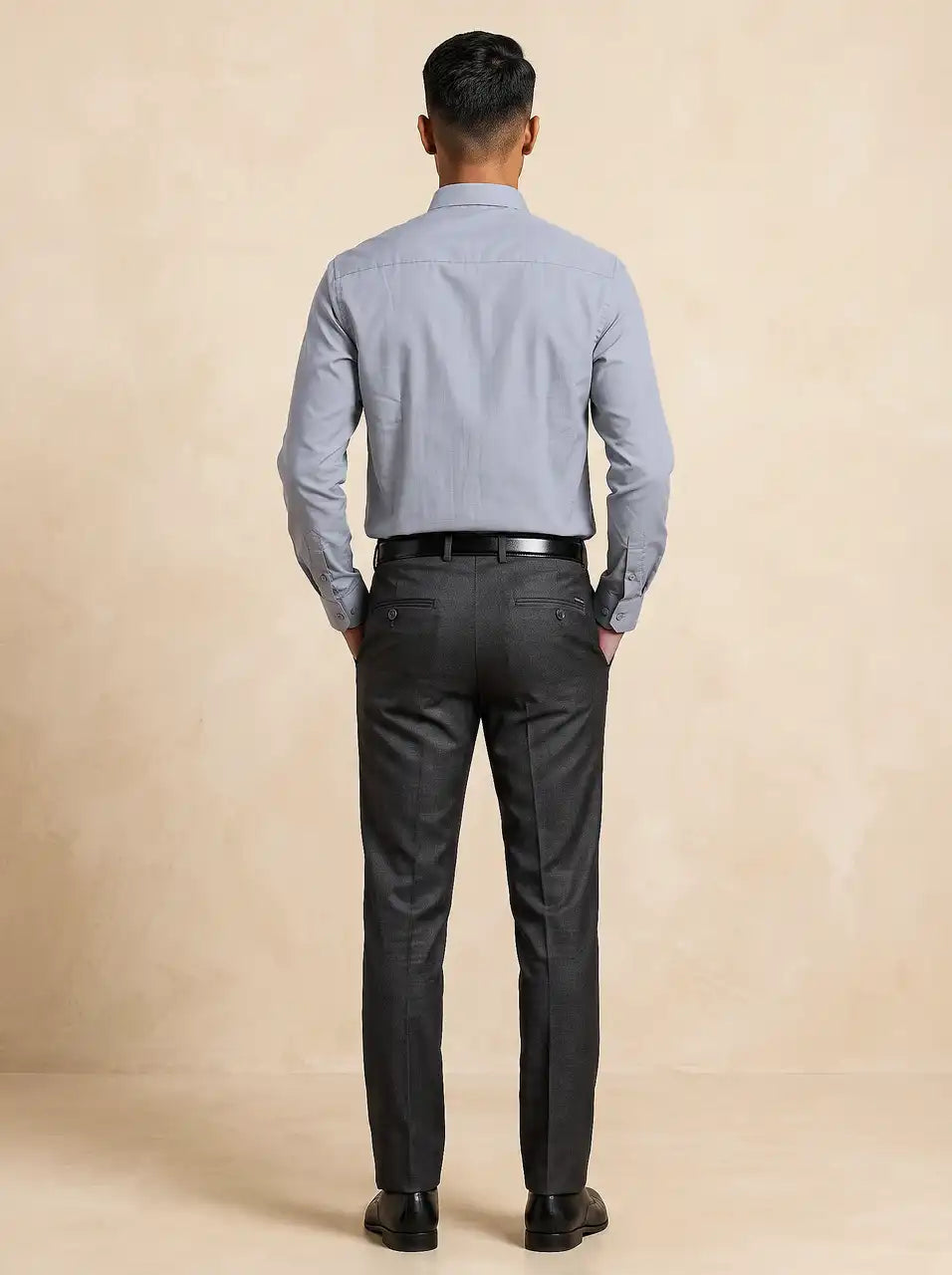 Storm Grey Fil-a-Fil Formal Shirt