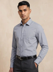 Storm Grey Fil-a-Fil Formal Shirt