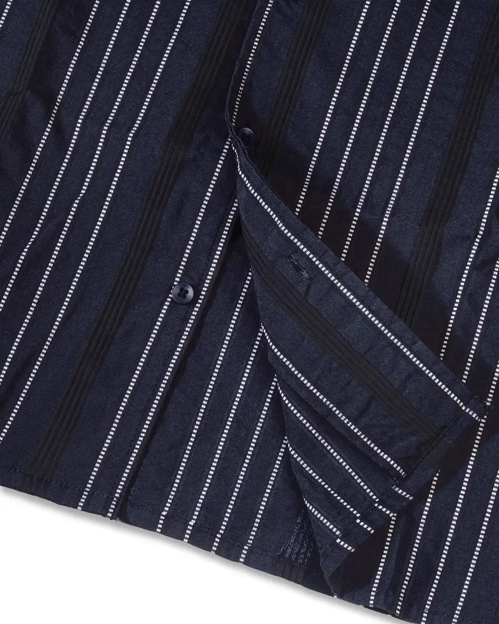 Deep Navy Jacquard Casual Shirt