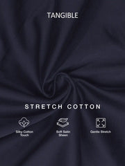 Midnight Navy Stretch Cotton Formal Shirt