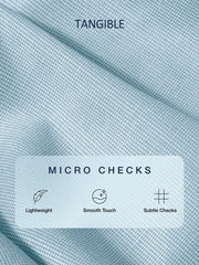 Sky Blue Micro Checks Formal Shirt
