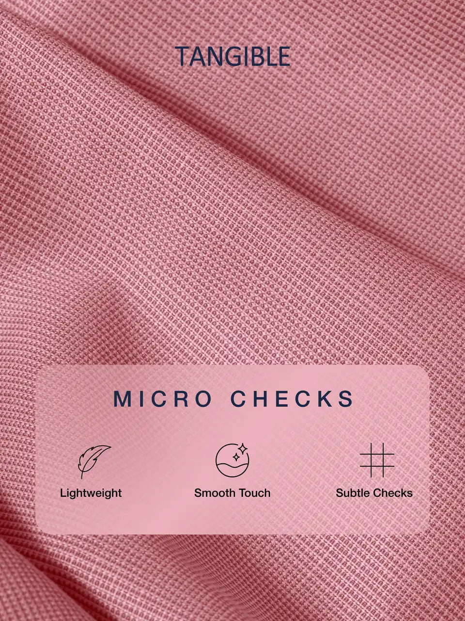 Brick Red Micro Checks Formal Shirt