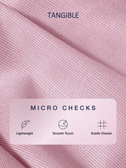 Bespoke Pink Micro Checks Formal Shirt
