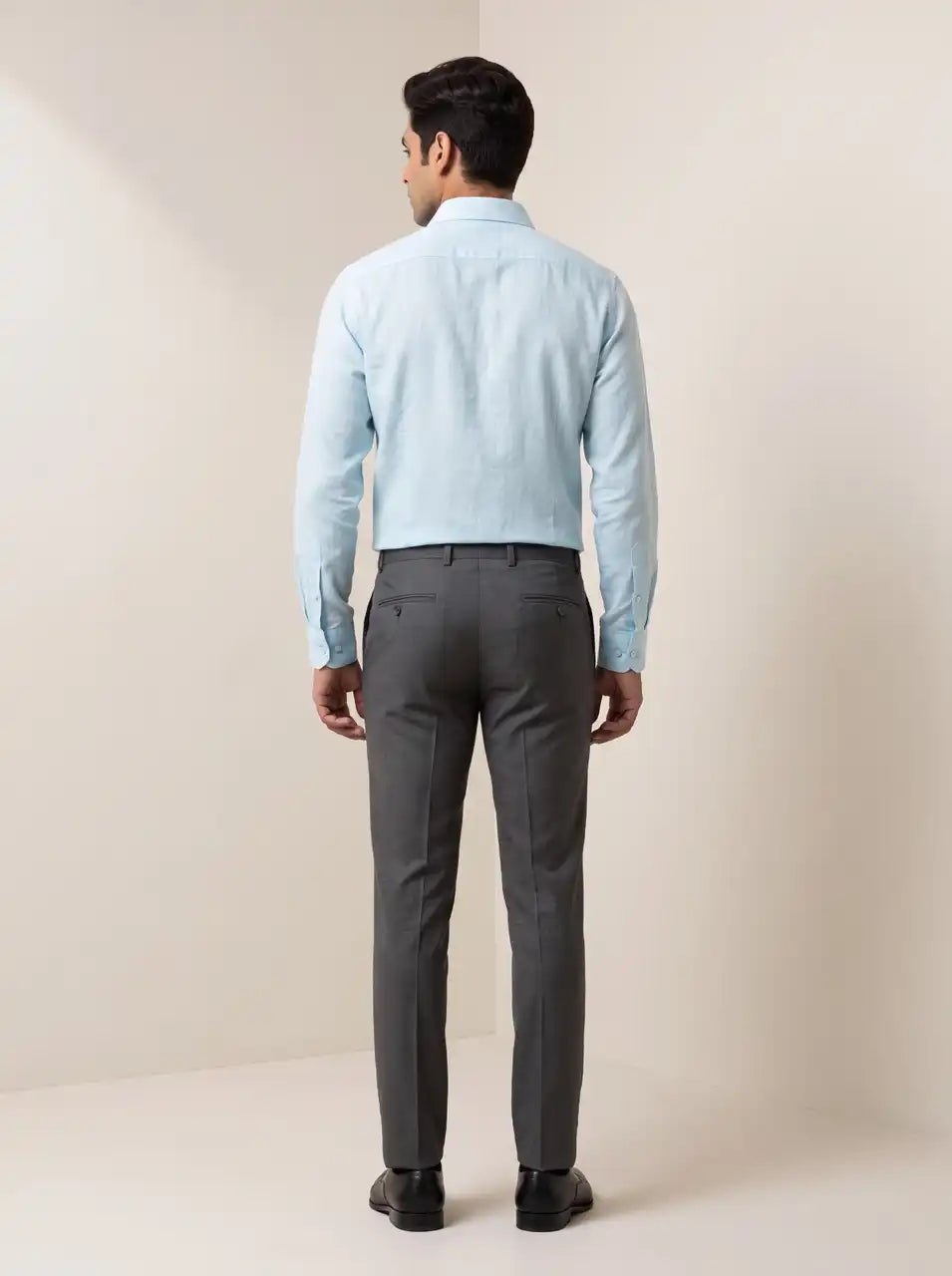 Sky Blue Micro Checks Formal Shirt