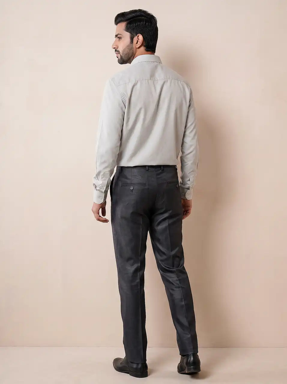 Olive Mist Micro Checks Formal Shirt