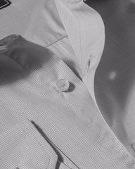 Charcoal Grey Micro Checks Formal Shirt