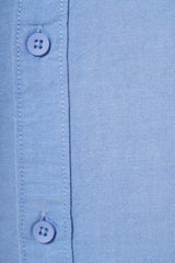 Coastal Blue 100% Cotton Oxford Shirt for Men | Tangible Signature Blue Casual Classic Fit