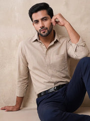 Desert Beige Oxford Casual Shirt