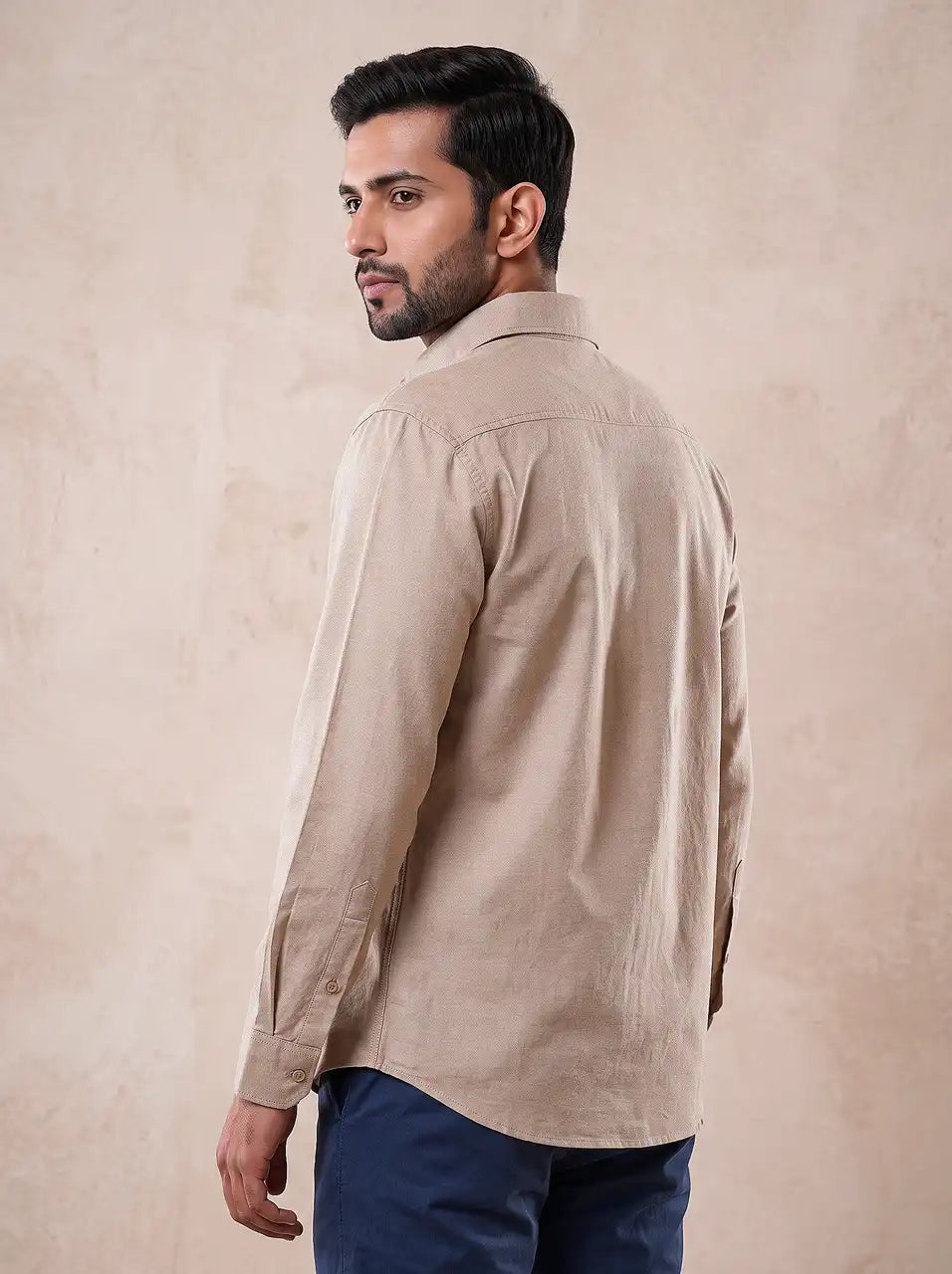 Desert Beige Oxford Casual Shirt