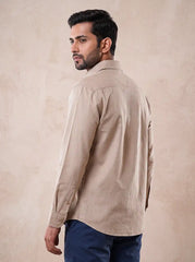 Desert Beige Oxford Casual Shirt