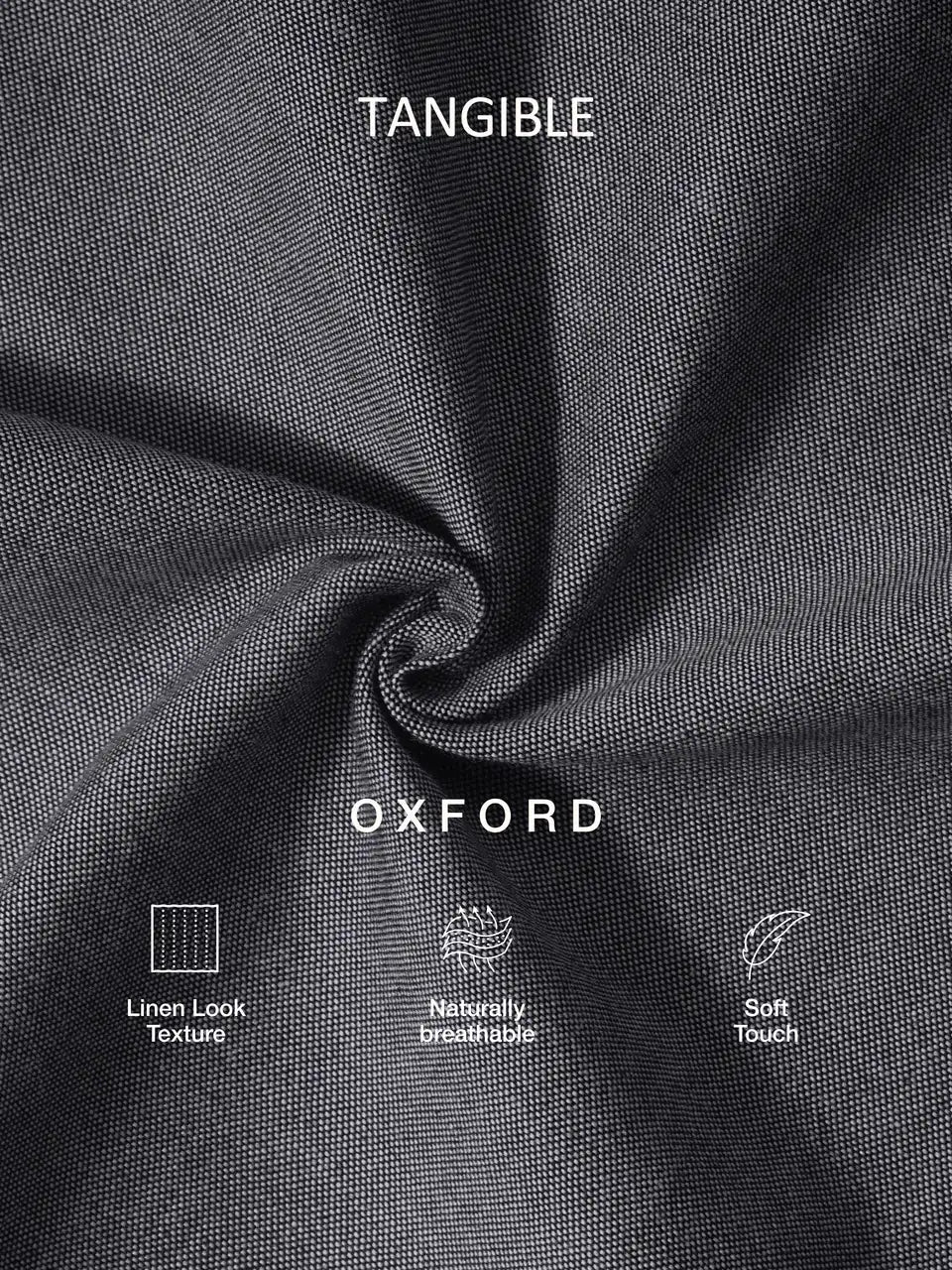 Graphite Black Oxford Casual Shirt