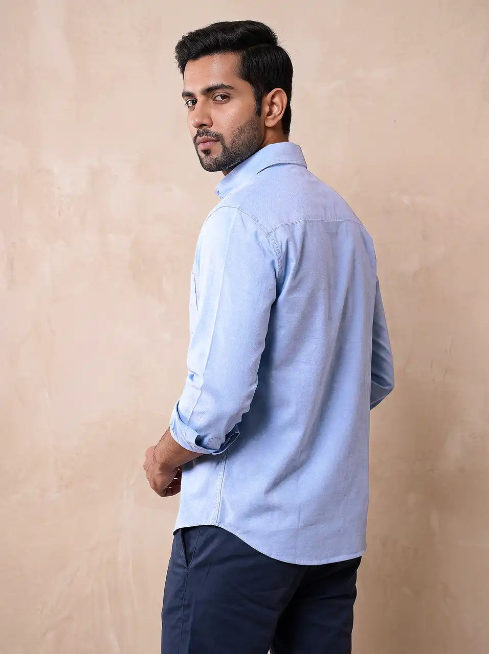 Coastal Blue Oxford Casual Shirt